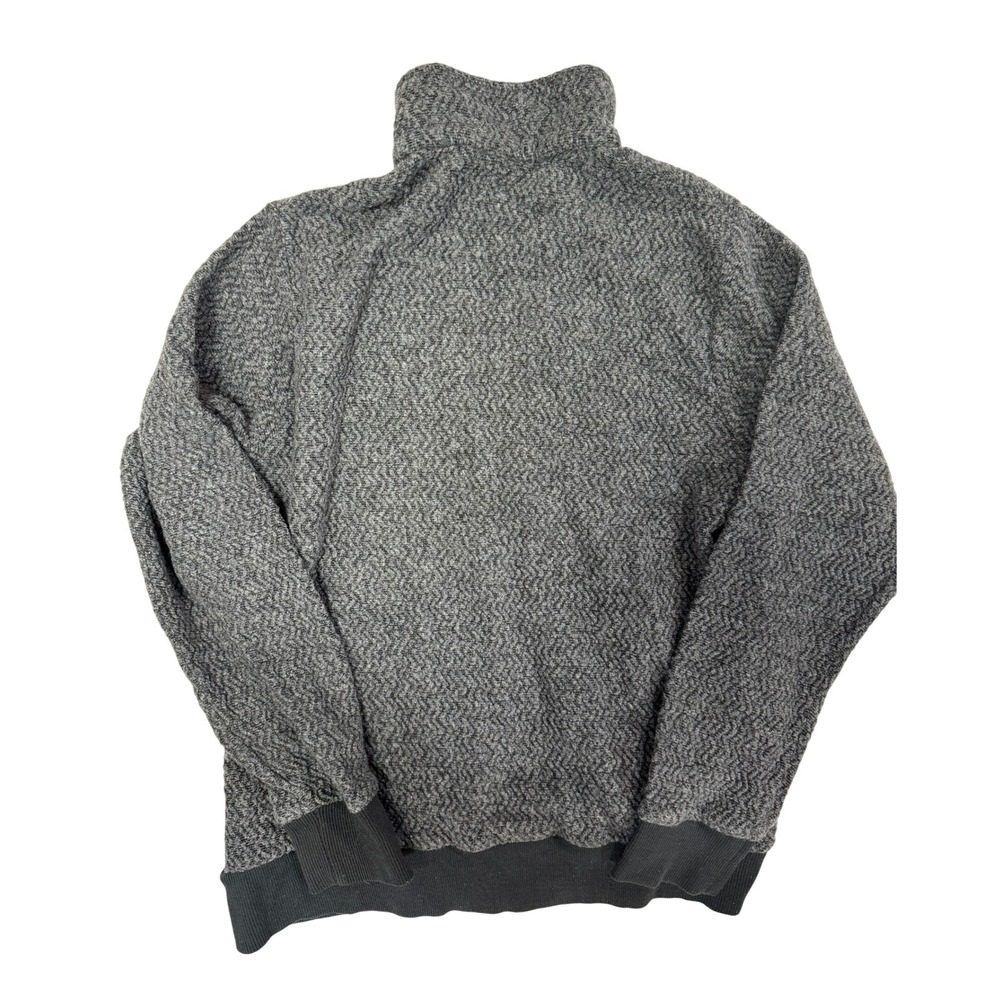 Women's Patagonia Gray Woolyester 1/4 Zip Pullover Sweater Size M - Picture 2 of 6